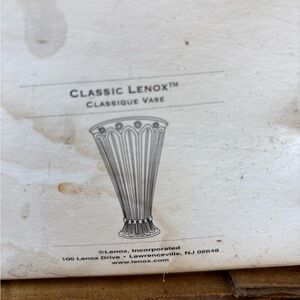 Lenox Classic Vase with Gold Accents